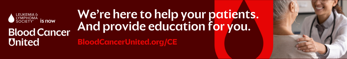 Banner ad for Blood Cancer United, formerly known as Leukemia & Lymphoma Society